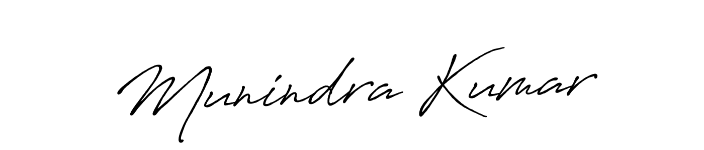 Antro_Vectra_Bolder is a professional signature style that is perfect for those who want to add a touch of class to their signature. It is also a great choice for those who want to make their signature more unique. Get Munindra Kumar name to fancy signature for free. Munindra Kumar signature style 7 images and pictures png