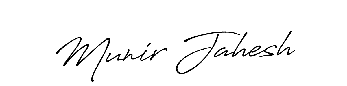 if you are searching for the best signature style for your name Munir Jahesh. so please give up your signature search. here we have designed multiple signature styles  using Antro_Vectra_Bolder. Munir Jahesh signature style 7 images and pictures png