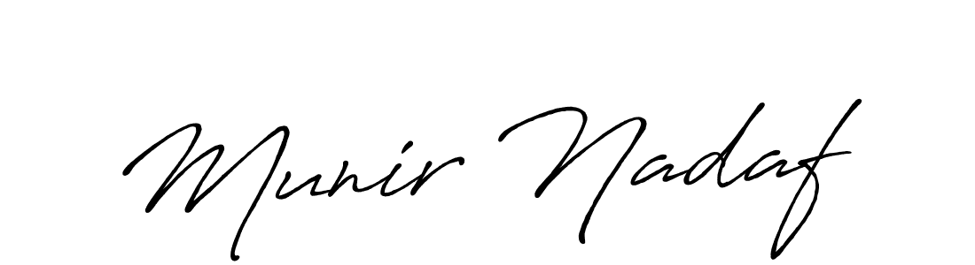 How to Draw Munir Nadaf signature style? Antro_Vectra_Bolder is a latest design signature styles for name Munir Nadaf. Munir Nadaf signature style 7 images and pictures png