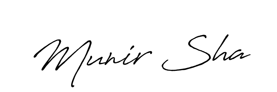 The best way (Antro_Vectra_Bolder) to make a short signature is to pick only two or three words in your name. The name Munir Sha include a total of six letters. For converting this name. Munir Sha signature style 7 images and pictures png