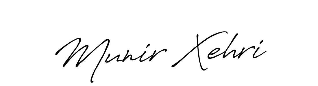 Similarly Antro_Vectra_Bolder is the best handwritten signature design. Signature creator online .You can use it as an online autograph creator for name Munir Xehri. Munir Xehri signature style 7 images and pictures png