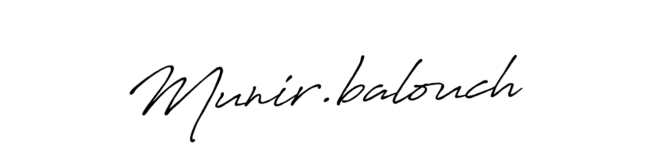 It looks lik you need a new signature style for name Munir.balouch. Design unique handwritten (Antro_Vectra_Bolder) signature with our free signature maker in just a few clicks. Munir.balouch signature style 7 images and pictures png
