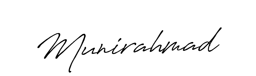 How to make Munirahmad signature? Antro_Vectra_Bolder is a professional autograph style. Create handwritten signature for Munirahmad name. Munirahmad signature style 7 images and pictures png