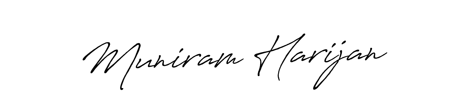 It looks lik you need a new signature style for name Muniram Harijan. Design unique handwritten (Antro_Vectra_Bolder) signature with our free signature maker in just a few clicks. Muniram Harijan signature style 7 images and pictures png