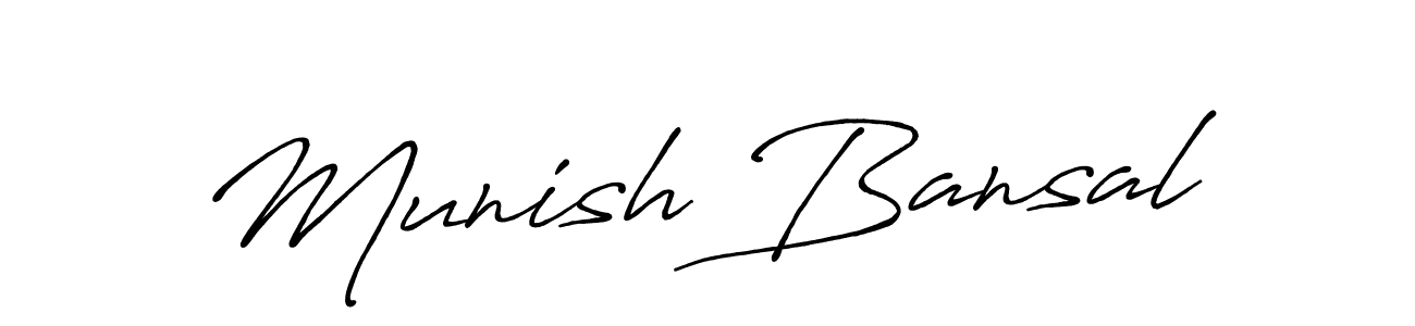 Similarly Antro_Vectra_Bolder is the best handwritten signature design. Signature creator online .You can use it as an online autograph creator for name Munish Bansal. Munish Bansal signature style 7 images and pictures png