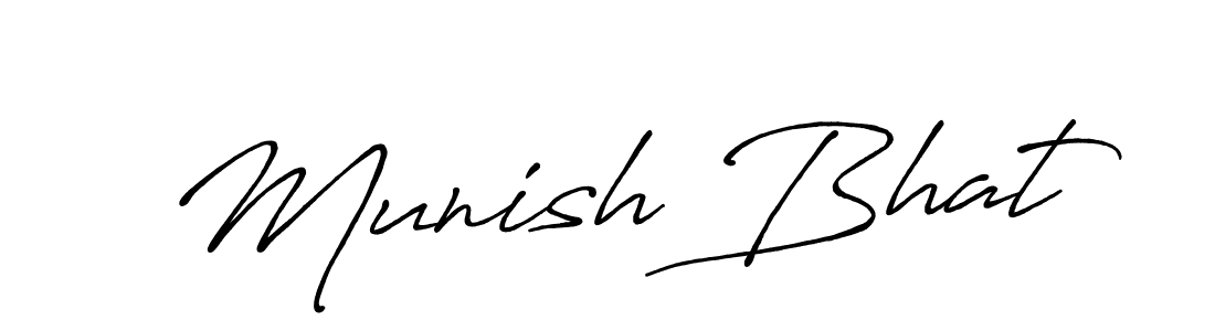 You can use this online signature creator to create a handwritten signature for the name Munish Bhat. This is the best online autograph maker. Munish Bhat signature style 7 images and pictures png