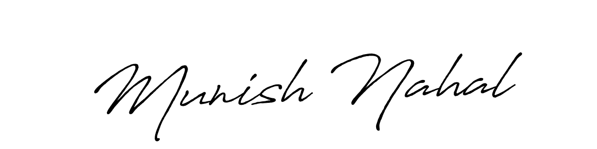 Here are the top 10 professional signature styles for the name Munish Nahal. These are the best autograph styles you can use for your name. Munish Nahal signature style 7 images and pictures png
