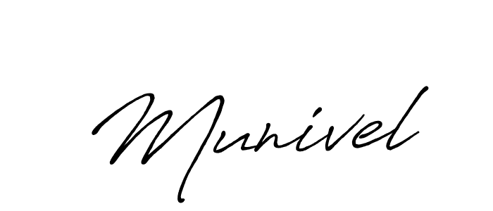 It looks lik you need a new signature style for name Munivel. Design unique handwritten (Antro_Vectra_Bolder) signature with our free signature maker in just a few clicks. Munivel signature style 7 images and pictures png