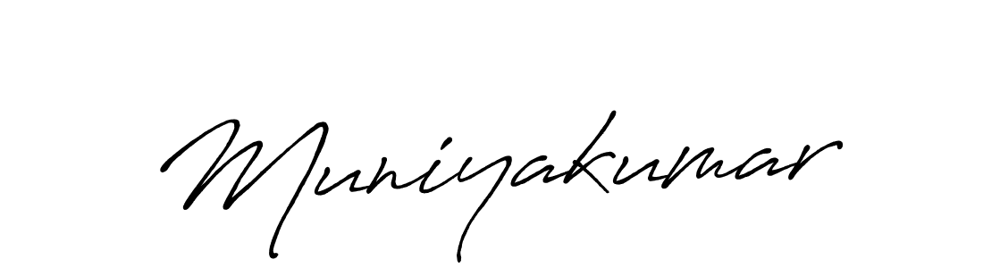 How to make Muniyakumar name signature. Use Antro_Vectra_Bolder style for creating short signs online. This is the latest handwritten sign. Muniyakumar signature style 7 images and pictures png