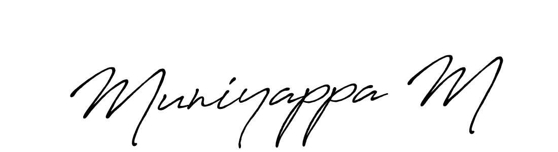 if you are searching for the best signature style for your name Muniyappa M. so please give up your signature search. here we have designed multiple signature styles  using Antro_Vectra_Bolder. Muniyappa M signature style 7 images and pictures png