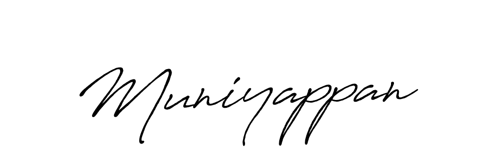Use a signature maker to create a handwritten signature online. With this signature software, you can design (Antro_Vectra_Bolder) your own signature for name Muniyappan. Muniyappan signature style 7 images and pictures png