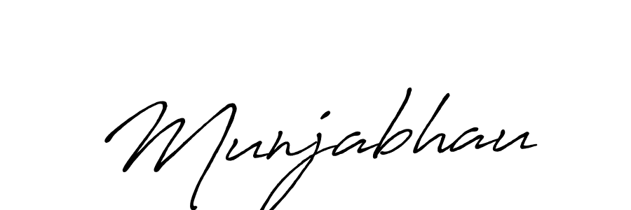 Similarly Antro_Vectra_Bolder is the best handwritten signature design. Signature creator online .You can use it as an online autograph creator for name Munjabhau. Munjabhau signature style 7 images and pictures png