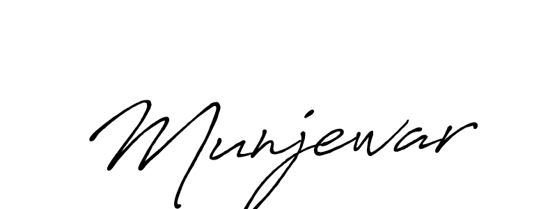 You should practise on your own different ways (Antro_Vectra_Bolder) to write your name (Munjewar) in signature. don't let someone else do it for you. Munjewar signature style 7 images and pictures png