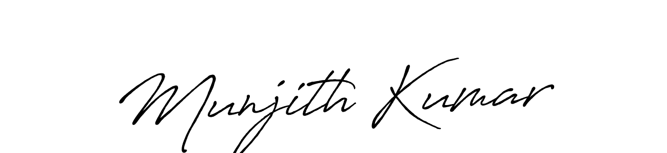 This is the best signature style for the Munjith Kumar name. Also you like these signature font (Antro_Vectra_Bolder). Mix name signature. Munjith Kumar signature style 7 images and pictures png