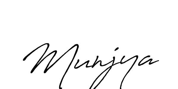 It looks lik you need a new signature style for name Munjya. Design unique handwritten (Antro_Vectra_Bolder) signature with our free signature maker in just a few clicks. Munjya signature style 7 images and pictures png
