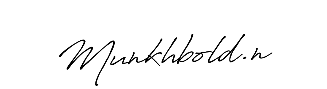 Use a signature maker to create a handwritten signature online. With this signature software, you can design (Antro_Vectra_Bolder) your own signature for name Munkhbold.n. Munkhbold.n signature style 7 images and pictures png