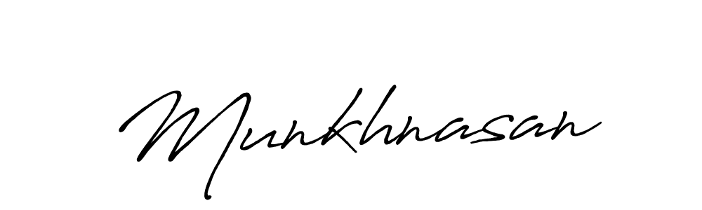 Create a beautiful signature design for name Munkhnasan. With this signature (Antro_Vectra_Bolder) fonts, you can make a handwritten signature for free. Munkhnasan signature style 7 images and pictures png