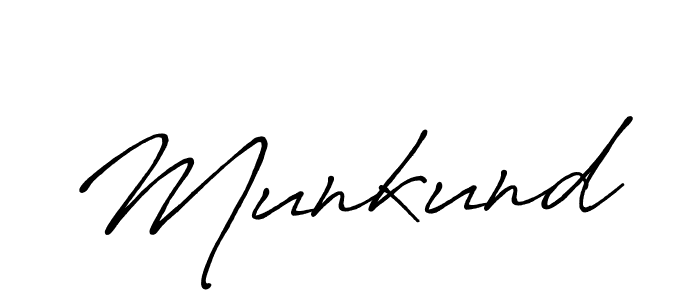 Make a beautiful signature design for name Munkund. Use this online signature maker to create a handwritten signature for free. Munkund signature style 7 images and pictures png