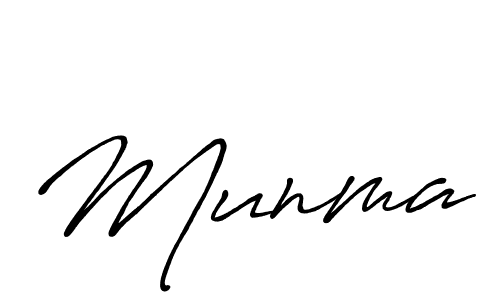 Munma stylish signature style. Best Handwritten Sign (Antro_Vectra_Bolder) for my name. Handwritten Signature Collection Ideas for my name Munma. Munma signature style 7 images and pictures png