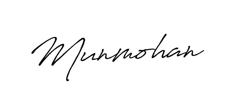 It looks lik you need a new signature style for name Munmohan. Design unique handwritten (Antro_Vectra_Bolder) signature with our free signature maker in just a few clicks. Munmohan signature style 7 images and pictures png