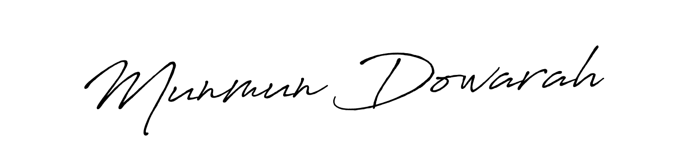 Also we have Munmun Dowarah name is the best signature style. Create professional handwritten signature collection using Antro_Vectra_Bolder autograph style. Munmun Dowarah signature style 7 images and pictures png