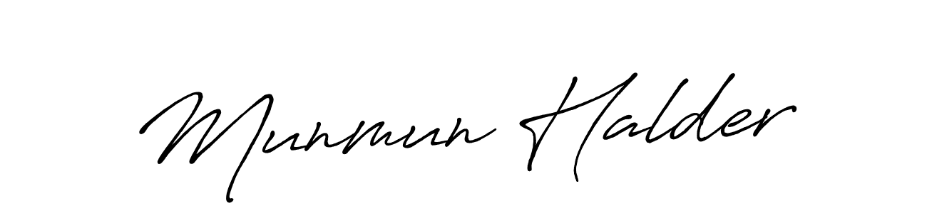 It looks lik you need a new signature style for name Munmun Halder. Design unique handwritten (Antro_Vectra_Bolder) signature with our free signature maker in just a few clicks. Munmun Halder signature style 7 images and pictures png