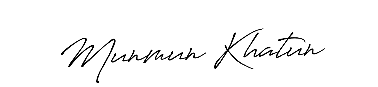 How to make Munmun Khatun signature? Antro_Vectra_Bolder is a professional autograph style. Create handwritten signature for Munmun Khatun name. Munmun Khatun signature style 7 images and pictures png