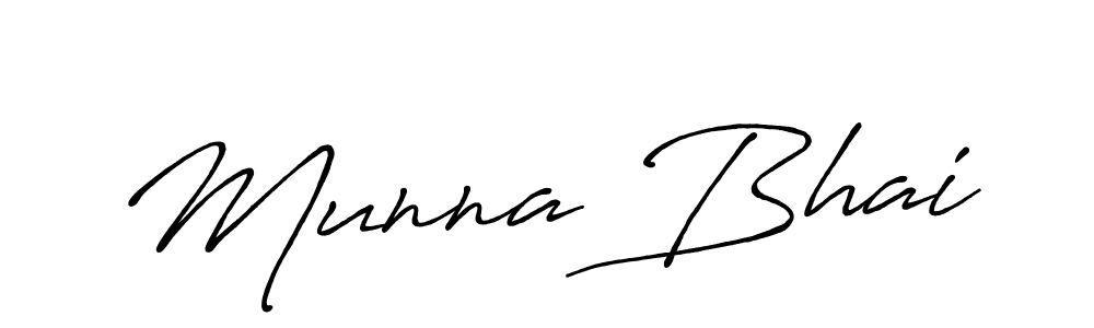 How to make Munna Bhai signature? Antro_Vectra_Bolder is a professional autograph style. Create handwritten signature for Munna Bhai name. Munna Bhai signature style 7 images and pictures png