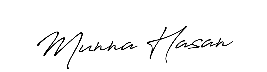 Make a beautiful signature design for name Munna Hasan. Use this online signature maker to create a handwritten signature for free. Munna Hasan signature style 7 images and pictures png