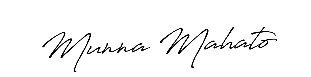 The best way (Antro_Vectra_Bolder) to make a short signature is to pick only two or three words in your name. The name Munna Mahato include a total of six letters. For converting this name. Munna Mahato signature style 7 images and pictures png