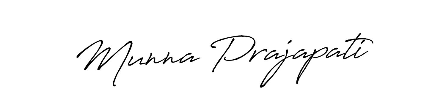 Design your own signature with our free online signature maker. With this signature software, you can create a handwritten (Antro_Vectra_Bolder) signature for name Munna Prajapati. Munna Prajapati signature style 7 images and pictures png