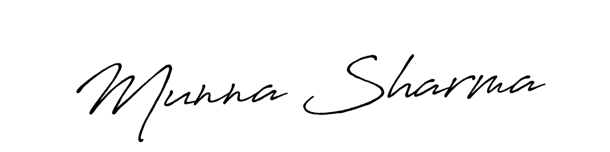 The best way (Antro_Vectra_Bolder) to make a short signature is to pick only two or three words in your name. The name Munna Sharma include a total of six letters. For converting this name. Munna Sharma signature style 7 images and pictures png