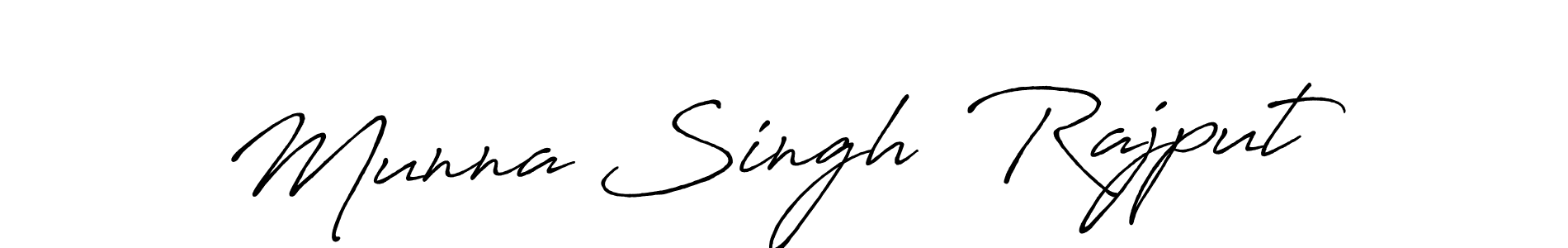 Make a beautiful signature design for name Munna Singh  Rajput. With this signature (Antro_Vectra_Bolder) style, you can create a handwritten signature for free. Munna Singh  Rajput signature style 7 images and pictures png