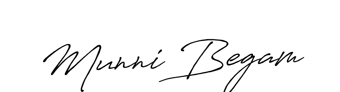 Munni Begam stylish signature style. Best Handwritten Sign (Antro_Vectra_Bolder) for my name. Handwritten Signature Collection Ideas for my name Munni Begam. Munni Begam signature style 7 images and pictures png