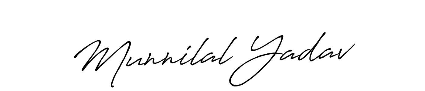 if you are searching for the best signature style for your name Munnilal Yadav. so please give up your signature search. here we have designed multiple signature styles  using Antro_Vectra_Bolder. Munnilal Yadav signature style 7 images and pictures png