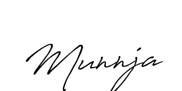 Also You can easily find your signature by using the search form. We will create Munnja name handwritten signature images for you free of cost using Antro_Vectra_Bolder sign style. Munnja signature style 7 images and pictures png