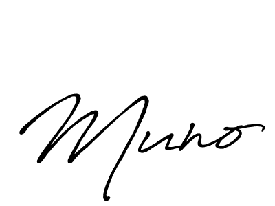 You should practise on your own different ways (Antro_Vectra_Bolder) to write your name (Muno) in signature. don't let someone else do it for you. Muno signature style 7 images and pictures png