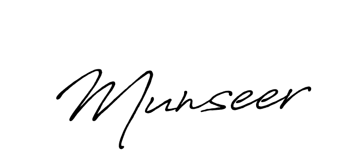 Use a signature maker to create a handwritten signature online. With this signature software, you can design (Antro_Vectra_Bolder) your own signature for name Munseer. Munseer signature style 7 images and pictures png