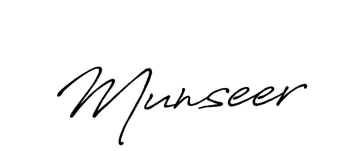 Use a signature maker to create a handwritten signature online. With this signature software, you can design (Antro_Vectra_Bolder) your own signature for name Munseer. Munseer signature style 7 images and pictures png