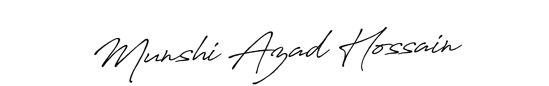 It looks lik you need a new signature style for name Munshi Azad Hossain. Design unique handwritten (Antro_Vectra_Bolder) signature with our free signature maker in just a few clicks. Munshi Azad Hossain signature style 7 images and pictures png