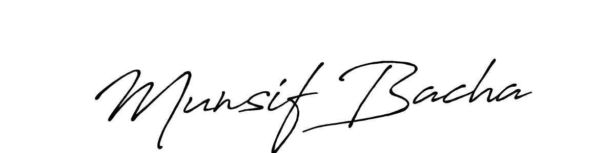 Antro_Vectra_Bolder is a professional signature style that is perfect for those who want to add a touch of class to their signature. It is also a great choice for those who want to make their signature more unique. Get Munsif Bacha name to fancy signature for free. Munsif Bacha signature style 7 images and pictures png