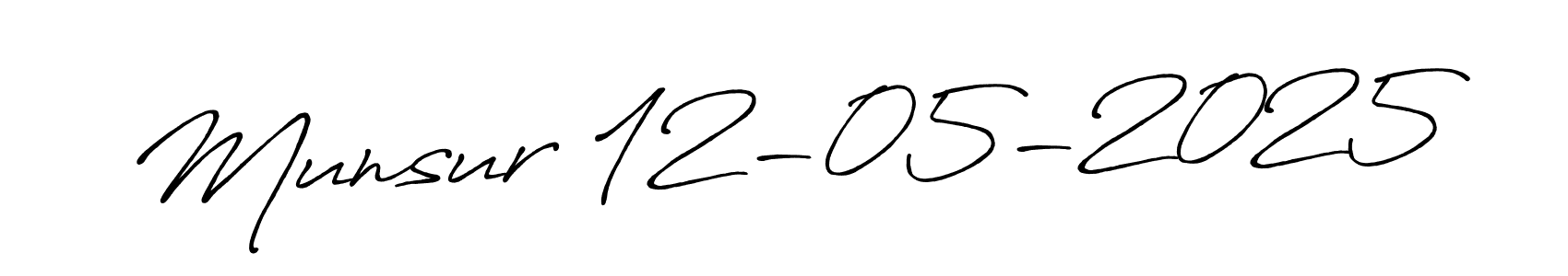 How to make Munsur 12-05-2025 name signature. Use Antro_Vectra_Bolder style for creating short signs online. This is the latest handwritten sign. Munsur 12-05-2025 signature style 7 images and pictures png