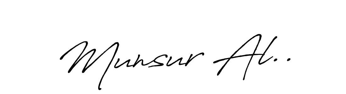 Also we have Munsur Al.. name is the best signature style. Create professional handwritten signature collection using Antro_Vectra_Bolder autograph style. Munsur Al.. signature style 7 images and pictures png