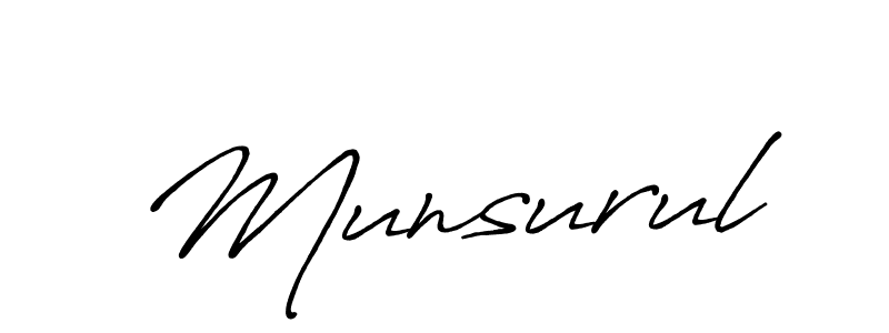 if you are searching for the best signature style for your name Munsurul. so please give up your signature search. here we have designed multiple signature styles  using Antro_Vectra_Bolder. Munsurul signature style 7 images and pictures png