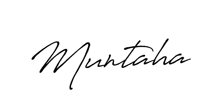 It looks lik you need a new signature style for name Muntaha. Design unique handwritten (Antro_Vectra_Bolder) signature with our free signature maker in just a few clicks. Muntaha signature style 7 images and pictures png