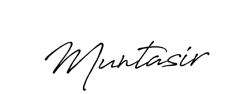 Use a signature maker to create a handwritten signature online. With this signature software, you can design (Antro_Vectra_Bolder) your own signature for name Muntasir. Muntasir signature style 7 images and pictures png