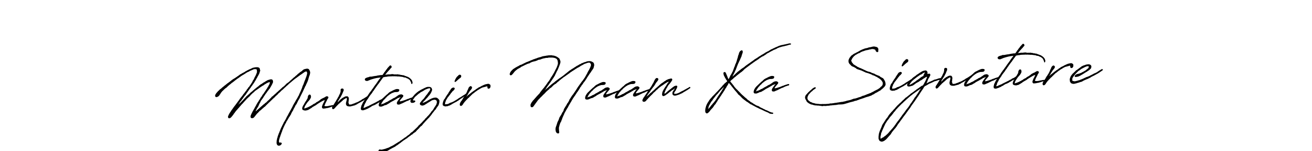 Create a beautiful signature design for name Muntazir Naam Ka Signature. With this signature (Antro_Vectra_Bolder) fonts, you can make a handwritten signature for free. Muntazir Naam Ka Signature signature style 7 images and pictures png