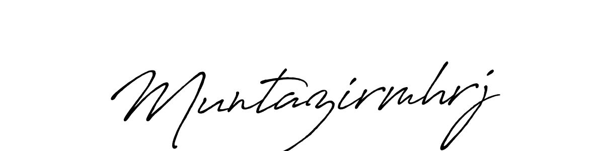 You should practise on your own different ways (Antro_Vectra_Bolder) to write your name (Muntazirmhrj) in signature. don't let someone else do it for you. Muntazirmhrj signature style 7 images and pictures png