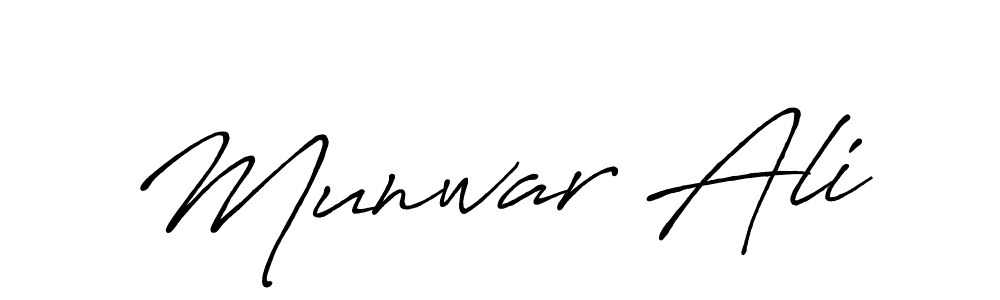 if you are searching for the best signature style for your name Munwar Ali. so please give up your signature search. here we have designed multiple signature styles  using Antro_Vectra_Bolder. Munwar Ali signature style 7 images and pictures png