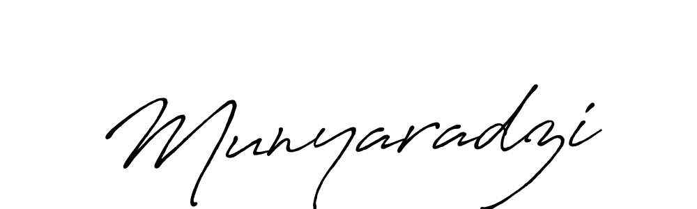 How to make Munyaradzi name signature. Use Antro_Vectra_Bolder style for creating short signs online. This is the latest handwritten sign. Munyaradzi signature style 7 images and pictures png